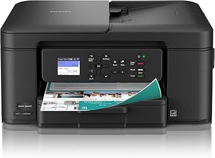 Brother Work Smart 1360 Wireless Color Inkjet All-in-One Printer with Automatic Duplex Printing and 1.8” Color Display | Includes Refresh Subscription Trial(1) (MFC-J1360DW) (Uses LC501 Series Inks) Visit the Brother Store